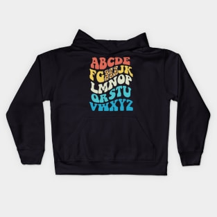 Hi Alphabet Back to School Cool Pre K Kindergarten Teacher Kids Hoodie